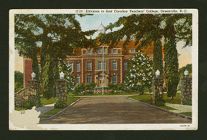 Entrance to the East Carolina Teacher's College, Greenville, N.C., postcard